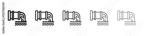 Wastewater icon vector collection. EPS 10
