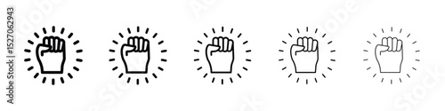 Will power icon vector collection. EPS 10
