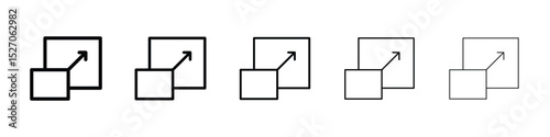 Window Maximize icon vector collection. EPS 10
