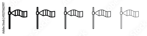Windsock icon vector collection. EPS 10