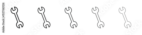 Wrench icon vector collection. EPS 10