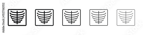 X ray icon vector collection. EPS 10