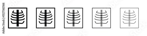 X ray icon vector collection. EPS 10