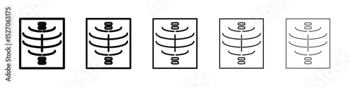 X-ray scan icon vector collection. EPS 10
