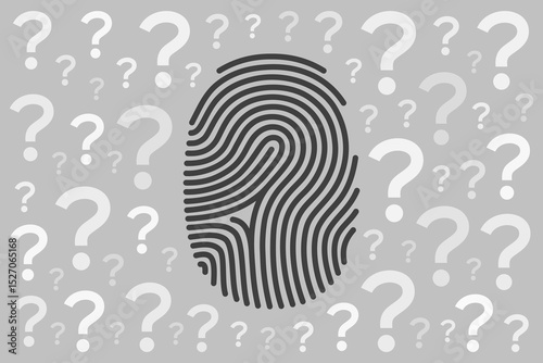 Fingerprint and many question marks around