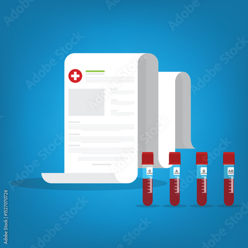 Blood analysis. Blood test. Medical analysis laboratory test.