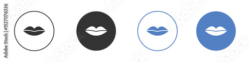Lips icon vector. Logo Template illustration design