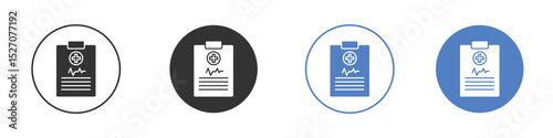 Medical report icon vector. Logo Template illustration design