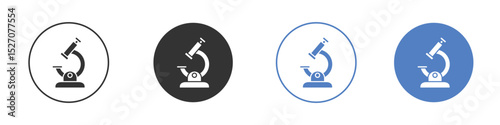 Microscope icon vector. Logo Template illustration design