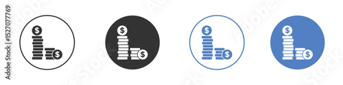 Money coin icon vector. Logo Template illustration design