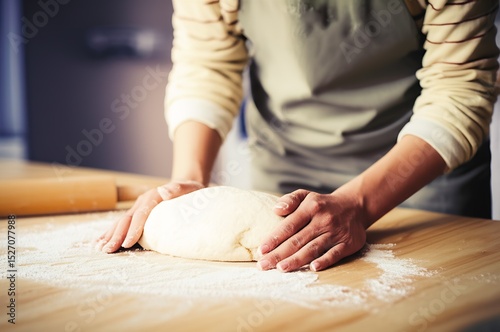 Feeling sense of accomplishment and relaxation the baking process