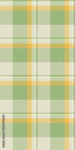 Rural fabric check vector, selection texture seamless tartan. Platform plaid textile background pattern in green and light colors.