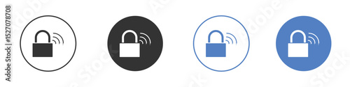 Nfc lock icon vector. Logo Template illustration design