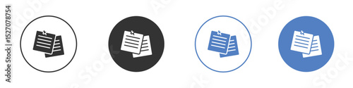 Note sticky icon vector. Logo Template illustration design