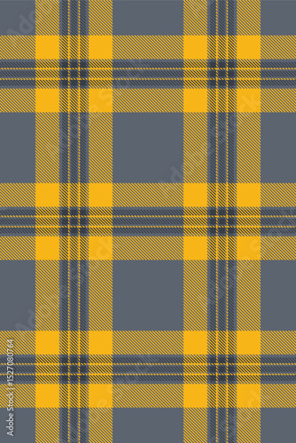 Vibrant yellow and slate gray plaid pattern.  Perfect for textile designs, backgrounds, or autumnal themed projects.