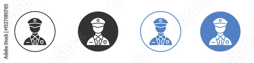 Police icon vector. Logo Template illustration design