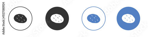 Potato icon vector. Logo Template illustration design