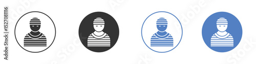 Prisoner icon vector. Logo Template illustration design