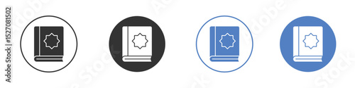 Quran book icon vector. Logo Template illustration design