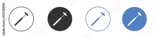 reflex hammer icon vector. Logo Template illustration design