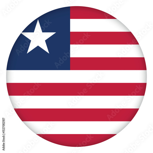 Glass light ball with flag of Liberia. Round sphere, template icon. Liberian national symbol. Glossy realistic ball, 3D abstract vector illustration highlighted on a white background. Big bubble. Free Download Glass light ball with flag of Liberia. Round sphere, template icon. Liberian national symbol. Glossy realistic ball, 3D abstract vector illustration highlighted on a white background. Big bubble. - GFXLoad