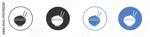 Rise Bowl icon vector. Logo Template illustration design