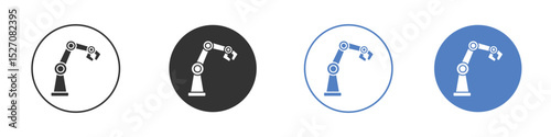 Robot arm icon vector. Logo Template illustration design