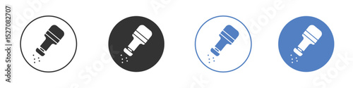 Salt shaker icon vector. Logo Template illustration design