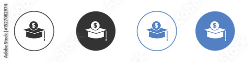 Scholarship icon vector. Logo Template illustration design