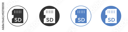 Sd card icon vector. Logo Template illustration design