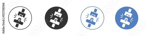 Seat Belt icon vector. Logo Template illustration design