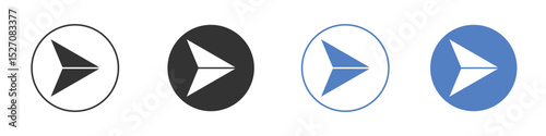 Send icon vector. Logo Template illustration design