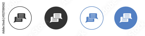 Speech bubble icon vector. Logo Template illustration design