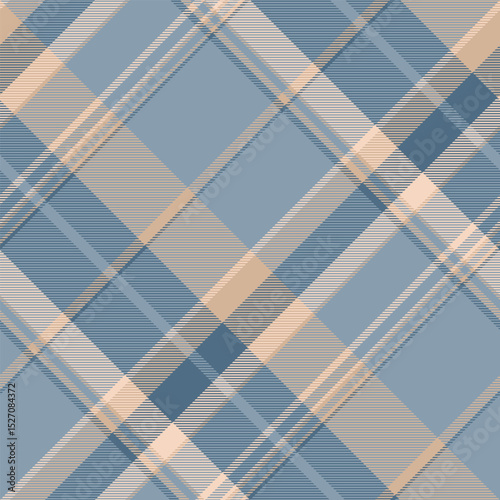 Drapery pattern check seamless, multicolored plaid texture fabric. Cover background vector textile tartan in pastel and light colors.