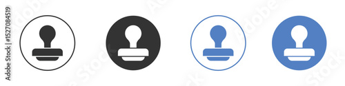 Stamp icon vector. Logo Template illustration design