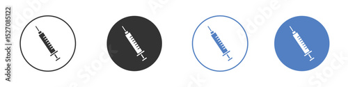Syringe icon vector. Logo Template illustration design