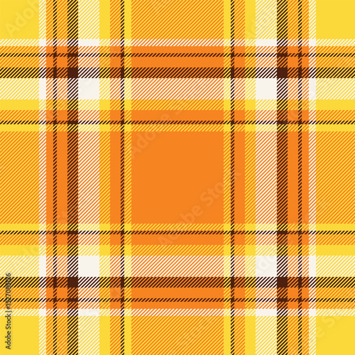 Vibrant yellow and orange plaid pattern.  Perfect for textile design, fallthemed projects, or adding a warm, cheerful touch to any design.