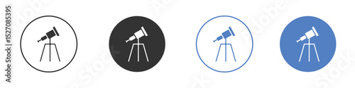 Telescope icon vector. Logo Template illustration design