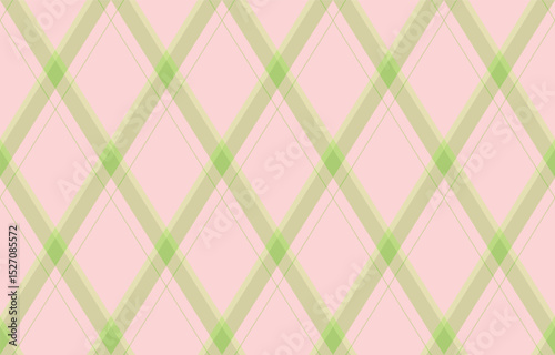 Elegant pastel pink and lime green diamond plaid pattern.  Perfect for backgrounds, textiles, website design, or stationery.  Subtle yet stylish, this seamless texture offers a fresh, modern feel.