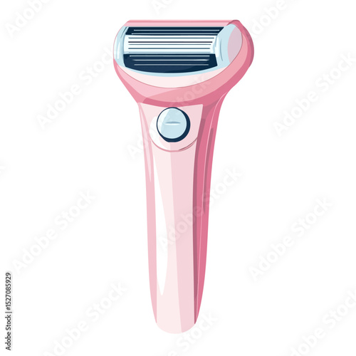 Epilator 2D flat vector illustration, isolated on a white background.