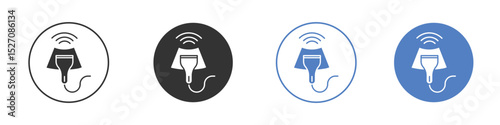 Ultrasonography icon vector. Logo Template illustration design