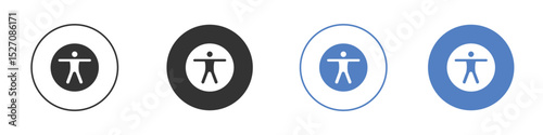 Universal access icon vector. Logo Template illustration design