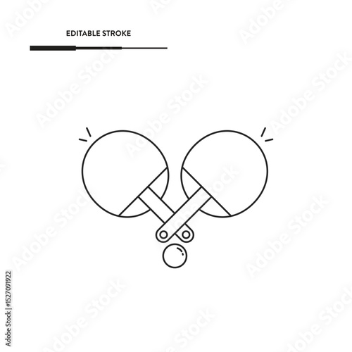 Ping Pong Icon Set Vector Design. 
