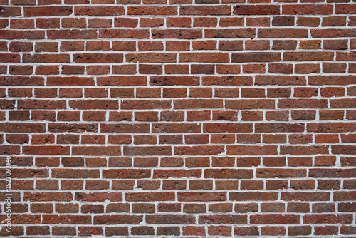 Mauer aus roten Ziegelsteinen photo