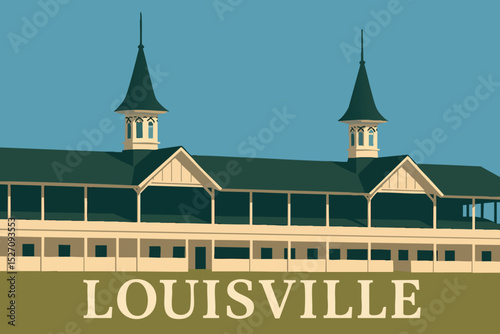 Louisville Churchill Downs and Kentucky Derby Views.eps
