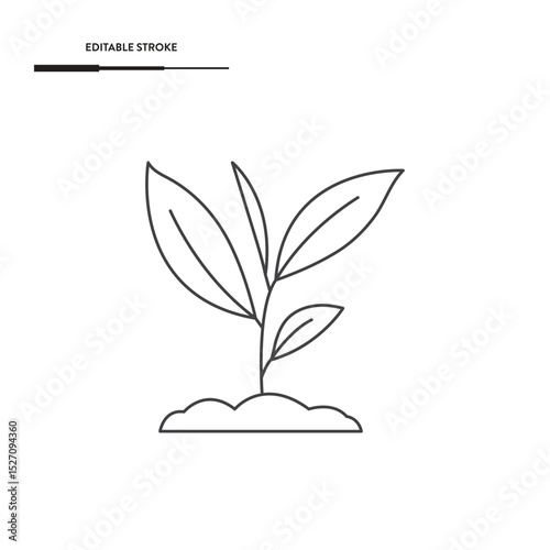 Plant Icon Vector Design.