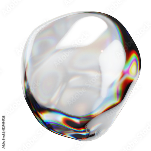 Abstract holographic 3d background with glass transparent renders. Iridescent crystal light geometric pattern. Formas, herramientas, objetos diseñados en 3D cristalinos. Cristales. photo