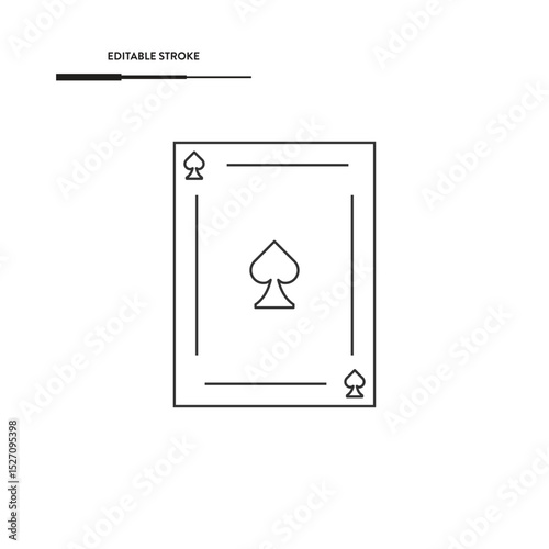 Playing Card Icon Vector Design.