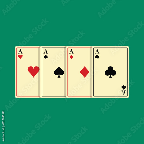 Playing Card Icon Set Vector Design.