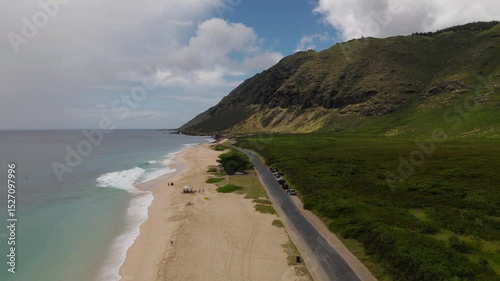  Yokohama Bay Beach, Oahu, Hawaii (with Drone)